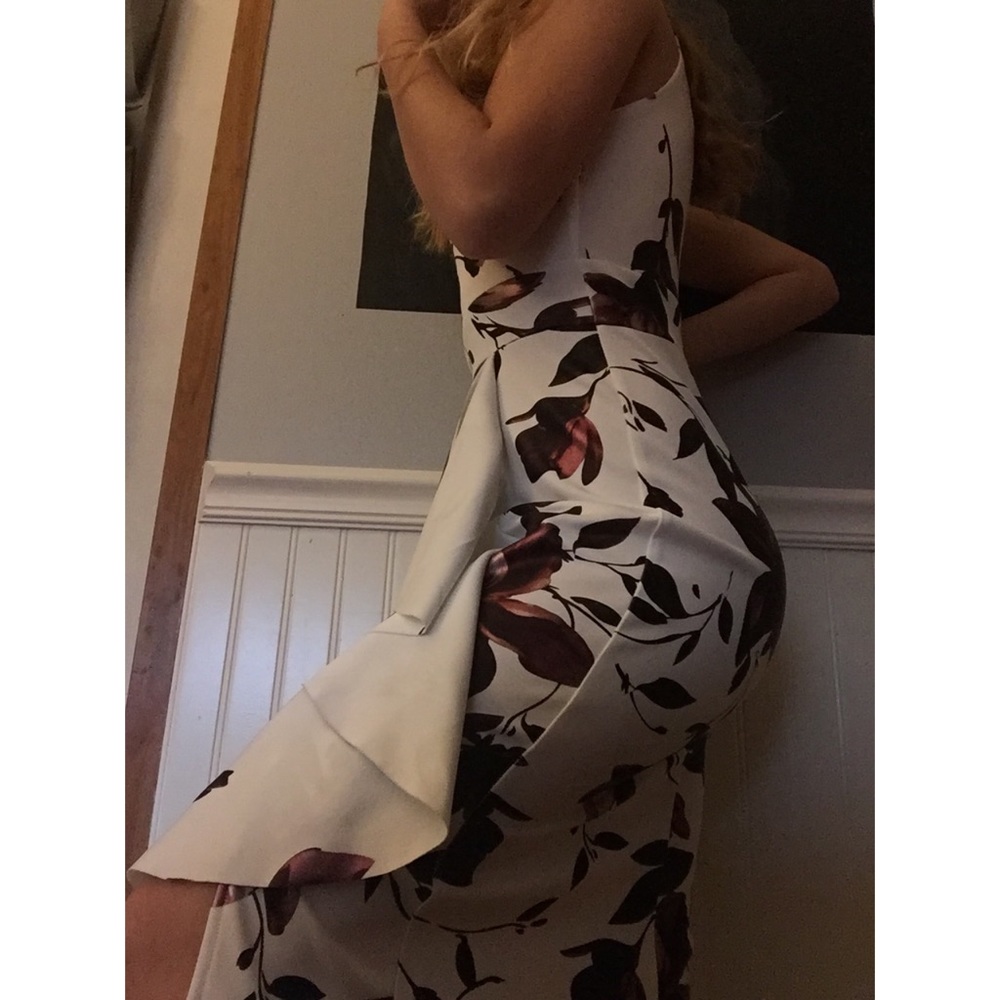 floor length floral dress